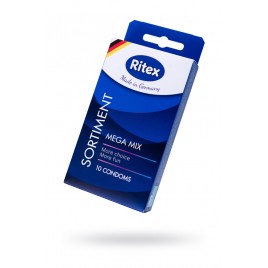 Презервативы Ritex, sortiment, ассорти, латекс, 18 см, 5,3 см, 10 шт.
