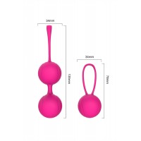 Набор вагинальных шариков S-HANDE LOVER, силикон, розовый, Ø3.4 см
