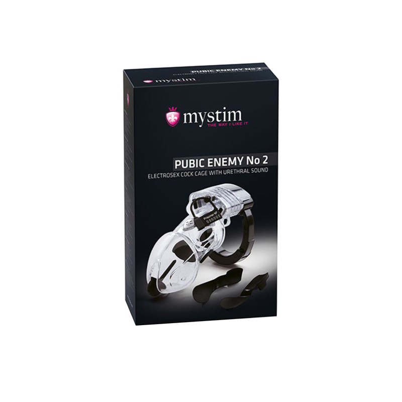 Электростимулятор Mystim Pubic Enemy,ABS  пластик, прозрачный, 8,2 см