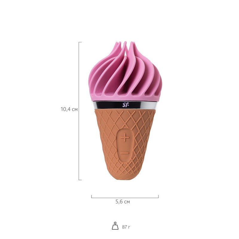 Вибромассажер Satisfyer layons Sweet Treat , силикон, розовый, 10,4 см.