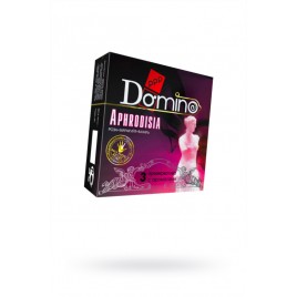 Презервативы Domino, premium, aphrodisia, роза, маракуйя, ваниль, 18 см, 5,2 см, 3 шт.