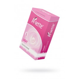 Презервативы Arlette, light, латекс, ультратонкие, 19 см, 5,5 см, 6 шт.