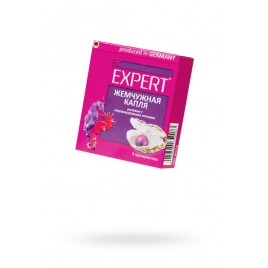 Презервативы Expert, «Жемчужное кольцо», латекс, розовые, точечные, 18 см, 5,2 см, 3 шт.