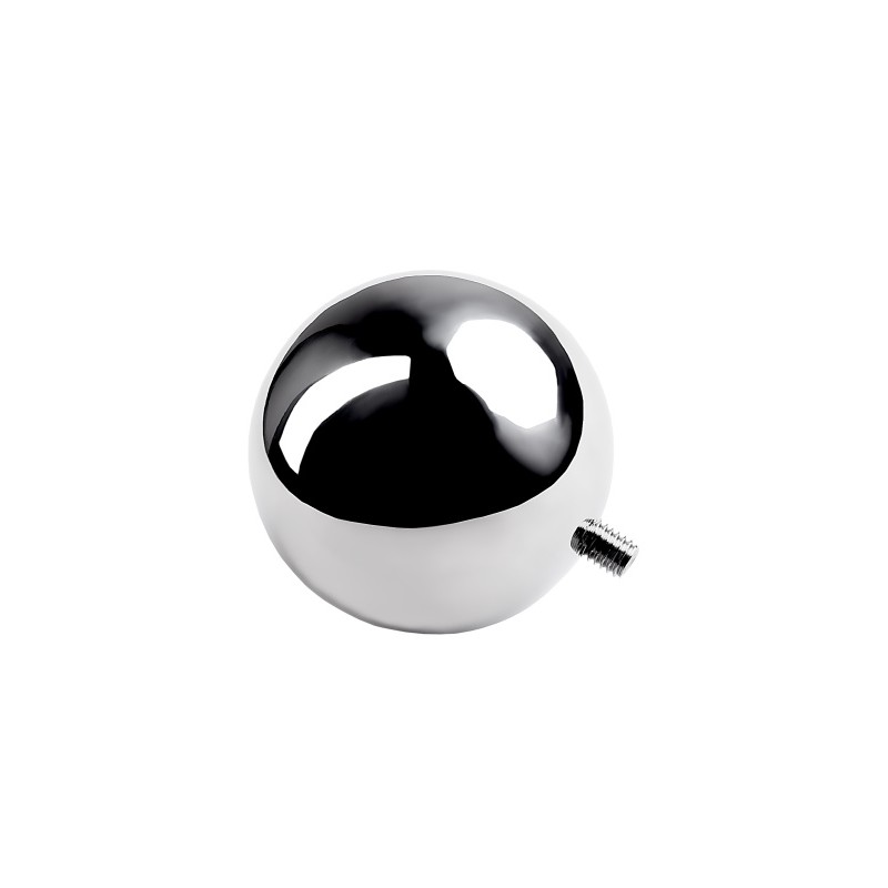 Крюк анальный с двумя сменными шарами, TOYFA Metal, металл, серебряный, 24 см