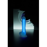Фаллоимитатор, светящийся в темноте, Beyond by Toyfa, Bruce Glow, силикон, прозрачный, 22 см