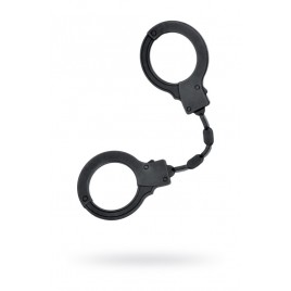 Силиконовые наручники Eromantica, силикон, черные, 33 см