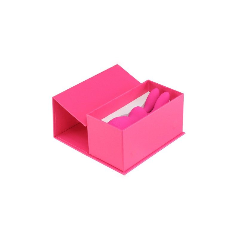 Вибратор в форме "кролика" MARO KAWAII 6, силикон, розовый, 11,8 см