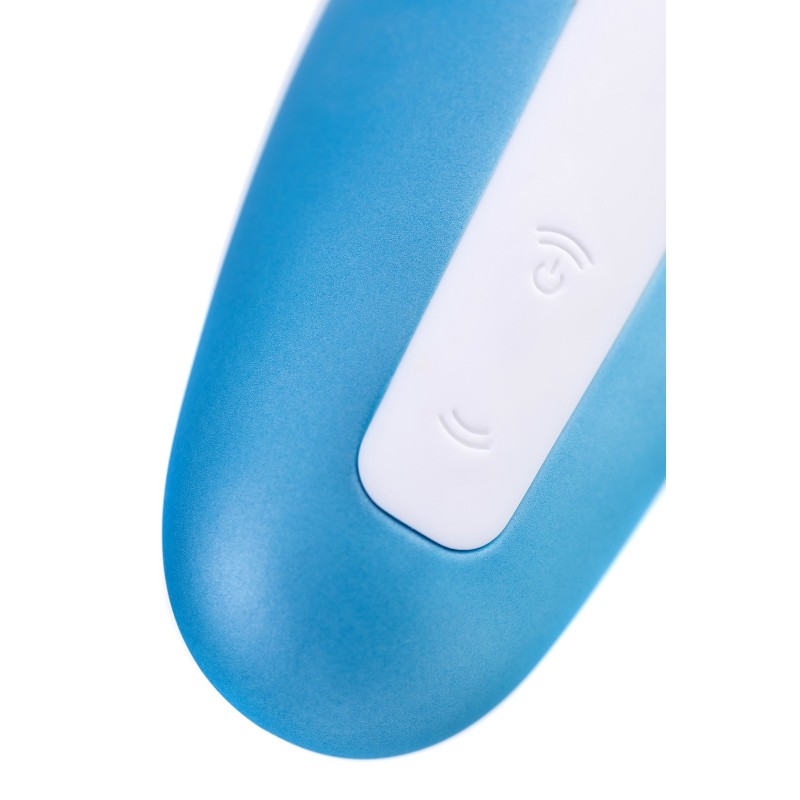 Вакуум-волновой бесконтактный стимулятор клитора Satisfyer Love Breeze, силикон, голубой, 9,5 см.