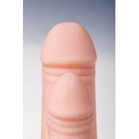Реалистичный фаллоимитатор TOYFA A-Toys Twint, Силикон, Телесный, 19,5 см