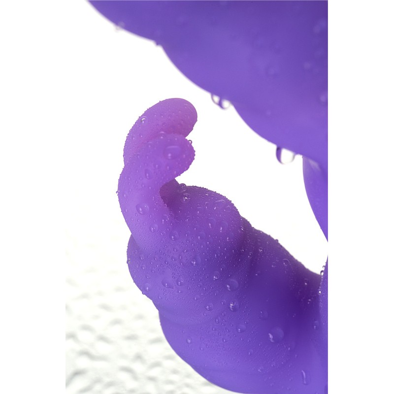 Вибратор NMC Icy Bunny на присоске с клиторальным стимулятором, фиолетовый