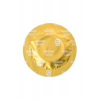 Презервативы Sagami, gold, латекс, 18 см, 5,2 см, 10 шт.