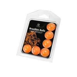 Массажное масло SECRET PLAY BRAZILIAN BALLS, с разогревающим эффектом, 6 х 4 гр