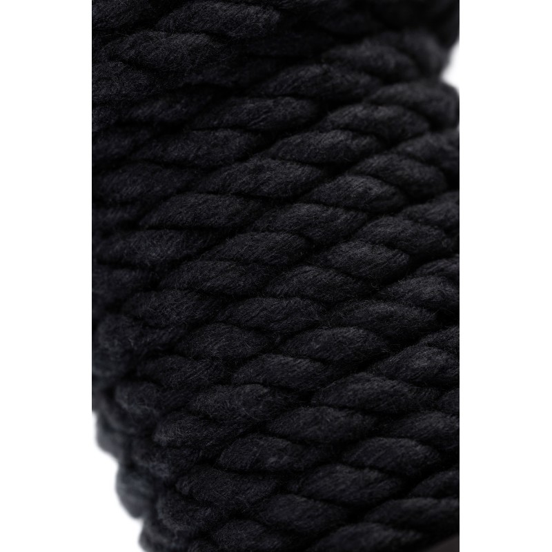 Веревка для шибари Pecado BDSM, на катушке, хлопок, черная, 5 м