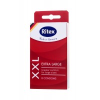 Презервативы Ritex, XXL, увеличенного размера, латекс, 20 см, 5,5 см, 8 шт.