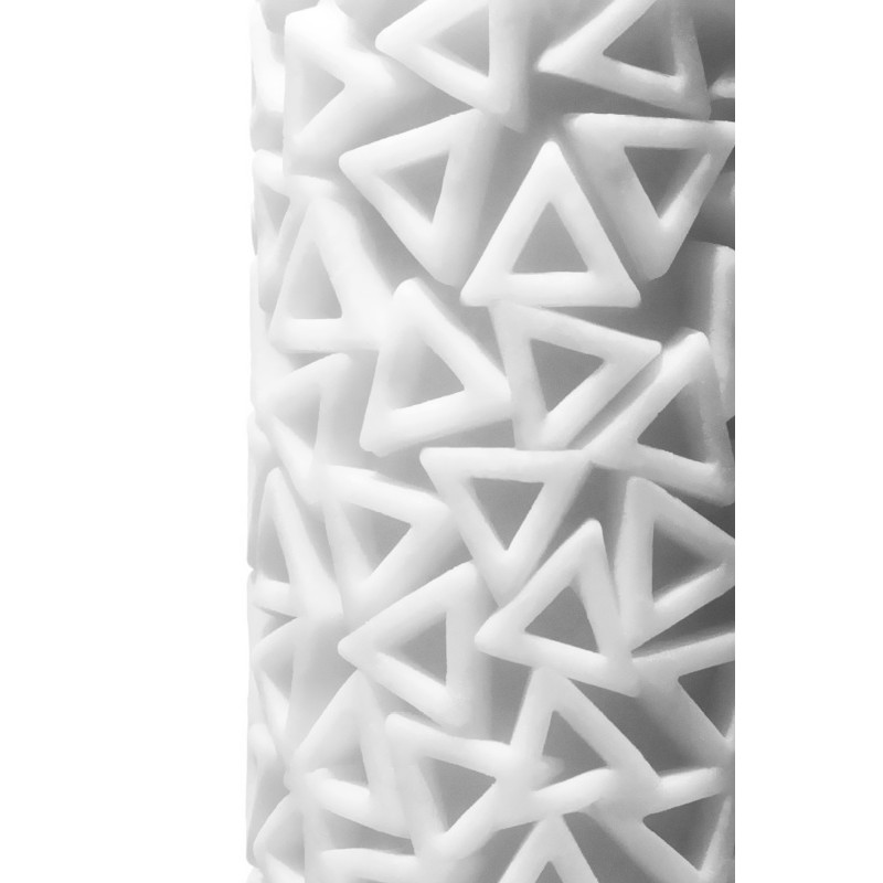 Нереалистичный мастурбатор TENGA 3D Pile, TPE, белый, 11,6 см