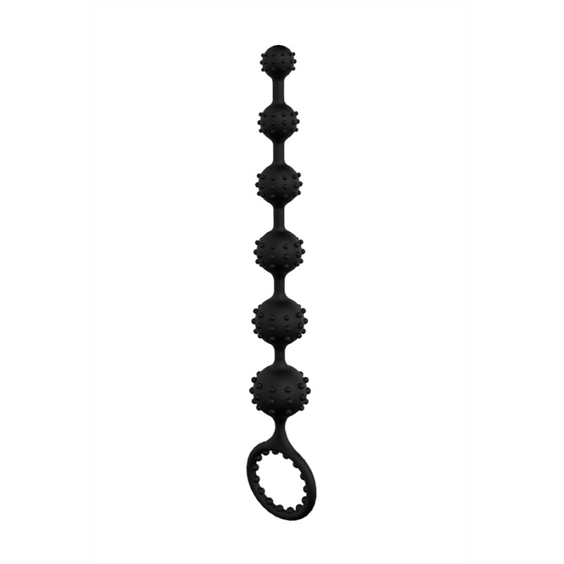 Анальная цепочка S-HANDE TOTO, силикон, черная, 22,6 см