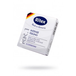 Презервативы Ritex, RR.1, классические, латекс, 18.5 см, 5,3 см, 3 шт.