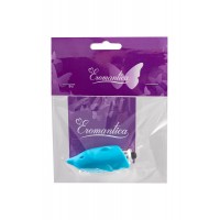 Минивибратор Eromantica Jolly, силикон, голубой, 7,5 см