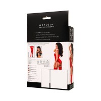 Боди Glossy Doja из материала Wetlook, красный, XL