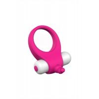 Эрекционное кольцо на пенис S-HANDE Duet, силикон, розовое, Ø 3 см