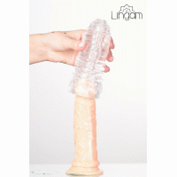 Мастурбатор нереалистичный Lingam by TOYFA Savitri, TPE, прозрачный, 14 см