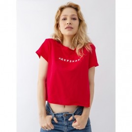 Джемпер (футболка) женский 19-5293Б-0 цвет красный, р-р 44 (S)