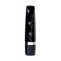 Вибромассажер Eromantica LoveStick, силикон, черный, 10 см