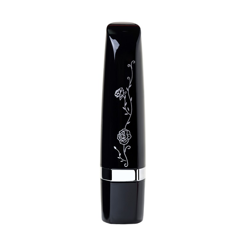 Вибромассажер Eromantica LoveStick, силикон, черный, 10 см