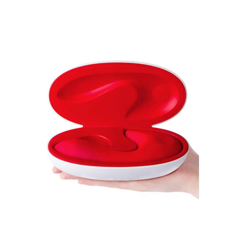 Нереалистичный вибратор Sense Max, силикон, красный, 16 см