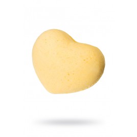 Бомбочка для ванны Штучки-дрючки «Сердце желтое», с ароматом ананаса, желтая, 70 г