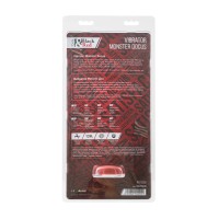 Вибратор Black&Red by TOYFA Monster Docus, силикон, красно-черный, 20 см