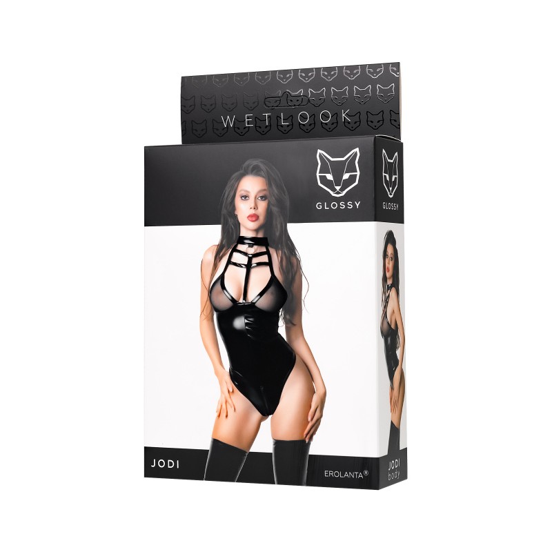 Боди Glossy Jodi из материала Wetlook, XL