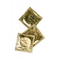 Презервативы Expert, «Расхититель гробниц», золотые, 18 см, 5,2 см, 3 шт.