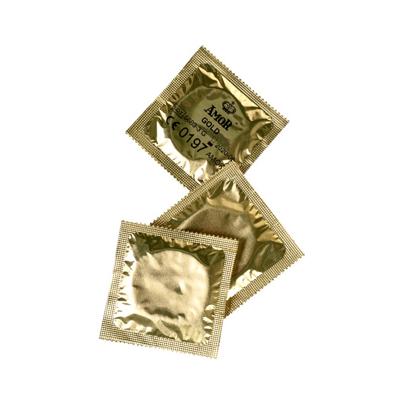 Презервативы Expert, «Расхититель гробниц», золотые, 18 см, 5,2 см, 3 шт.
