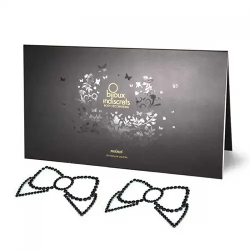 Bijoux Indiscrets, Испания Пэстисы Bijoux Mimi Bow Black черные — купить в Минске Фото Bijoux Indiscrets, Испания Пэстисы Bijoux Mimi Bow Black черные
