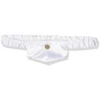 Изображение Baci Lingerie, США Белая атласная подвязка на ножку