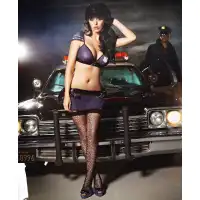 Фото Baci Lingerie, Тайвань Высокие узорчатые чулки Night Patrol Police OS