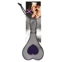 Фото  Черный пэдл с фиолетовым сердечком Allure Lingerie X-Play 30 см
