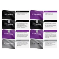 Изображение Сима-ленд, Россия Игра для двоих «50 оттенков страсти. Запретные наслаждения», 4 в 1 (30 карт, анальная втулка, вибратор, виброкольцо), 18+