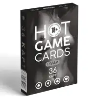 Фото Сима-ленд, Россия Карты игральные «HOT GAME CARDS» нуар, 36 карт, 18+