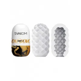 Мастурбатор нереалистичный Svakom Hedy X5 Confidence, TPE, белый, 9 см