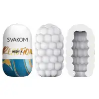 Изображение Svakom, США Мастурбатор нереалистичный Svakom Hedy X5 Reaction, TPE, белый, 9 см