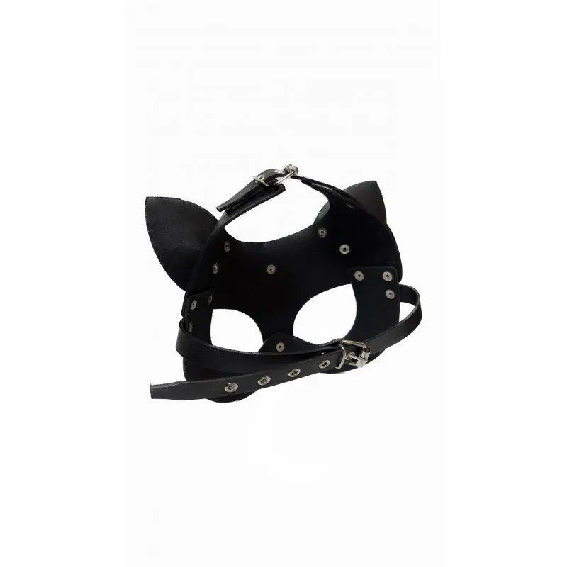 Фото Адам и Ева Маска кошки из натуральной кожи (ручная работа)