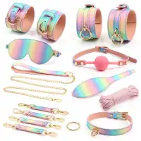 Изображение Ningbo Jiuai Adult Products Co., Ltd., Китай Радужный БДСМ-набор из 8 предметов