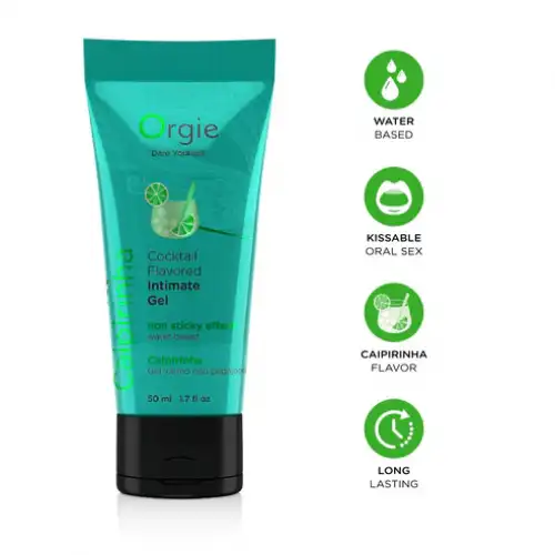 Фото Orgie, Португалия Съедобный интимный гель Orgie Lube Tube Cocktail Caipirinha, 50 мл