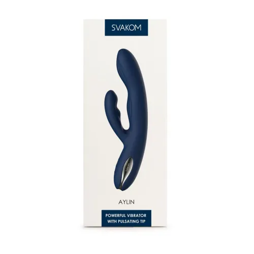 Изображение Svakom, США Aylin Dark Blue Вибростимулятор Svakom со встроенным аккумулятором