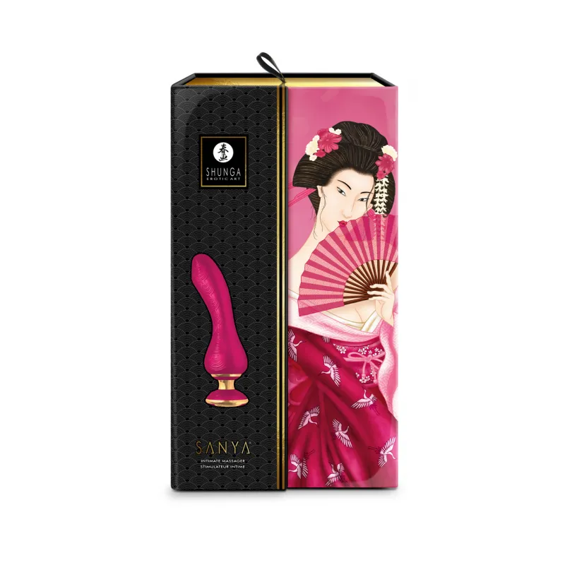 Фото Shunga toys, Канада Shunga SANYA Гибкий эргономичный вибростимулятор малинового цвета