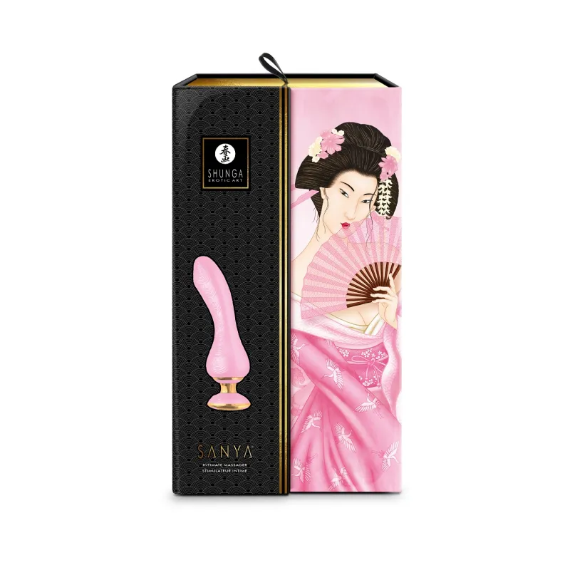 Изображение Shunga toys, Канада Shunga SANYA Гибкий эргономичный вибростимулятор розового цвета