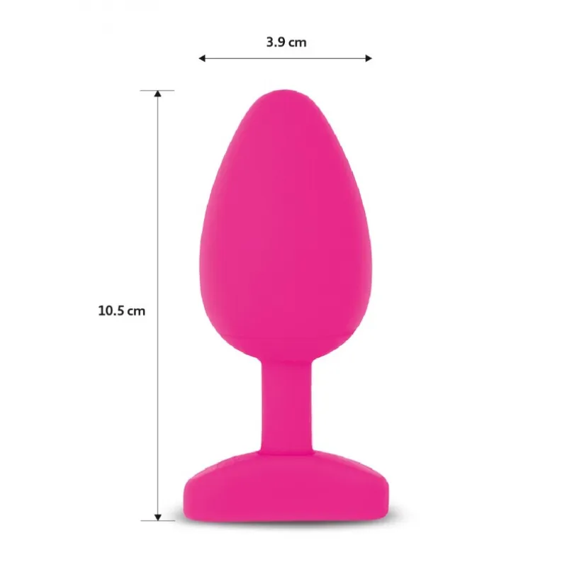 Фото Gvibe, Англия Gvibe Gplug Bioskin - Анатомическая анальная пробка,10.5 см (розовый)