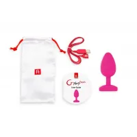 Фото Gvibe, Англия Gvibe Gplug Bioskin - Анатомическая анальная пробка,10.5 см (розовый)